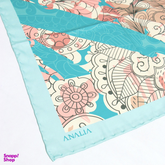 روسری زنانه آنالیا مدل ابریشم مزونی کد 9071