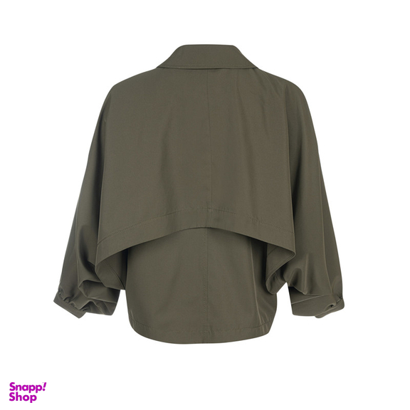 بارانی زنانه سرژه مدل 228146 رنگ یشمی