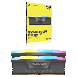 رم دسکتاپ DDR5 دو کاناله 7200 مگاهرتز CL34 کورسیر مدل VENGEANCE RGB ظرفیت 32 گیگابایت