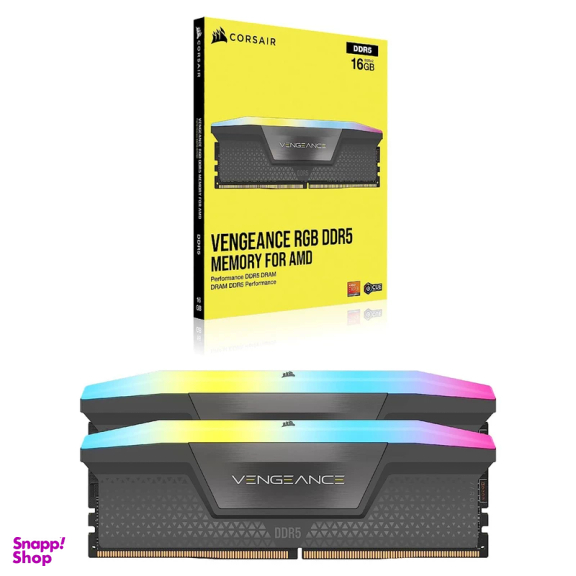 رم دسکتاپ DDR5 دو کاناله 7200 مگاهرتز CL34 کورسیر مدل VENGEANCE RGB ظرفیت 32 گیگابایت
