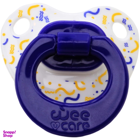 پستانک ارتودنسی وی کر مدل مات چاپدار joyful سایز 6-12 ماه کد Wee Care-P122