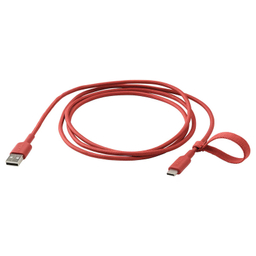 کابل تبدیل USB به USB-C ایکیا مدل LILLHULT طول 1.5متر