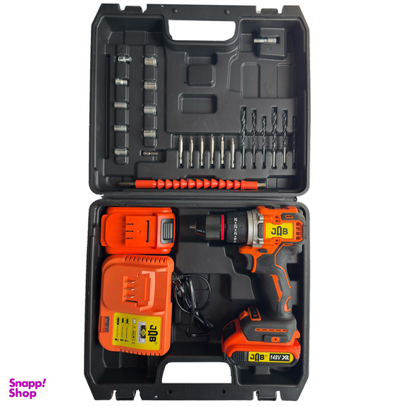 مجموعه 40 عددی دریل پیچ گوشتی شارژی چکشی جاب مدل JB-148MAX EDITION