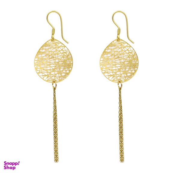 گوشواره طلا 18 عیار زنانه مانچو مدل efgs023