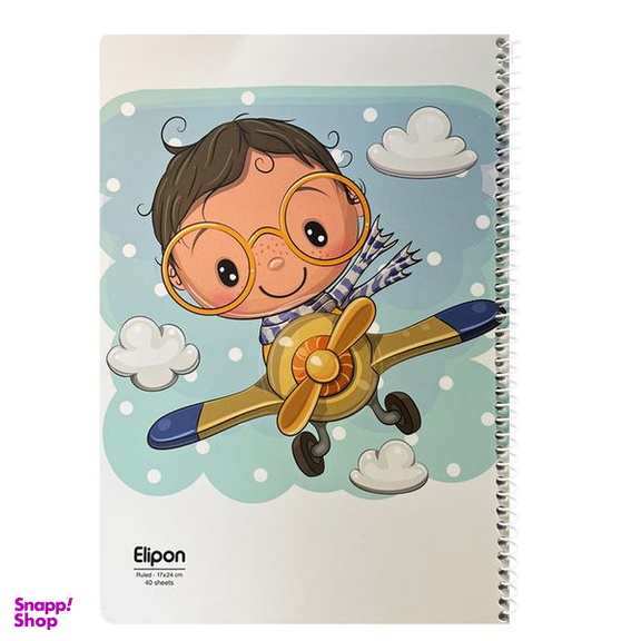 دفتر مشق 40 برگ الیپون مدل 2141203 کد 154201