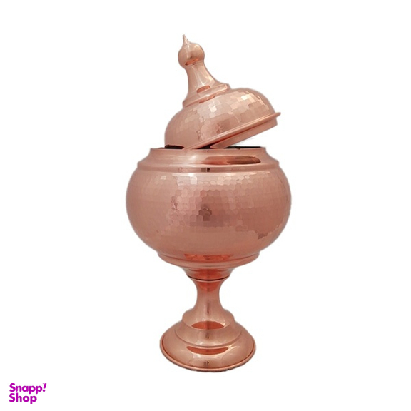 آجیل خوری مسی مدل تک پایه گنبدی کد ZH213.3