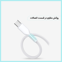 کابل تبدیل USB به USB-C  پاواریال مدل PA-DC123 طول 1 متر