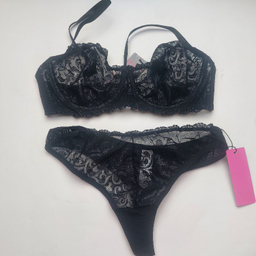 ست شورت و سوتین زنانه برتا کد 2420AB رنگ مشکی