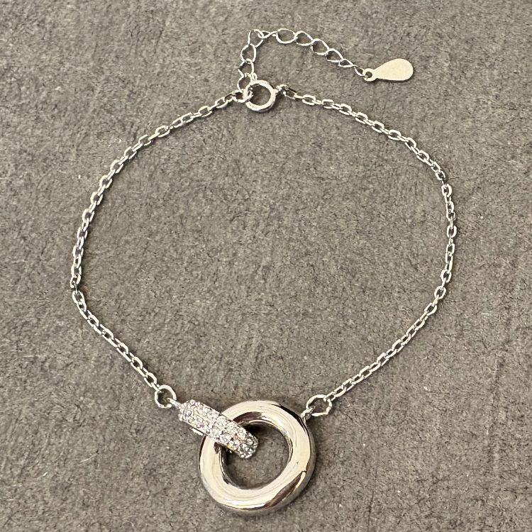 دستبند نقره زنانه گیرا مدل Round کد G0607