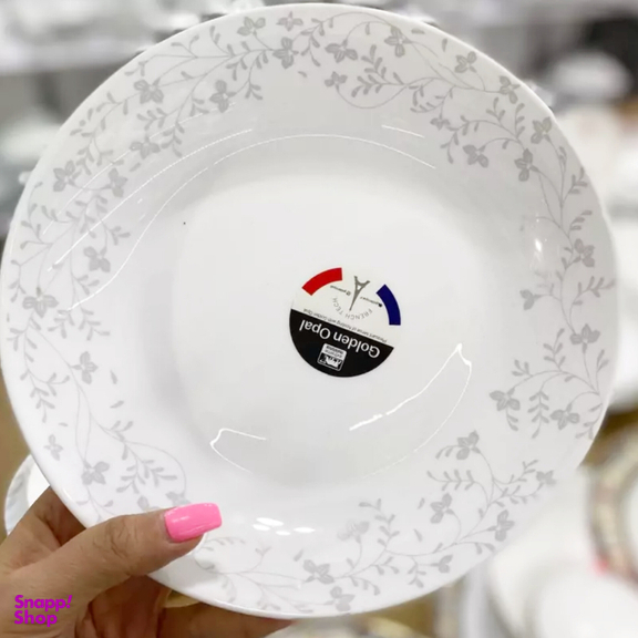 بشقاب غذاخوری گلدن اپال مدل گل ریز goud بسته ۶ عددی