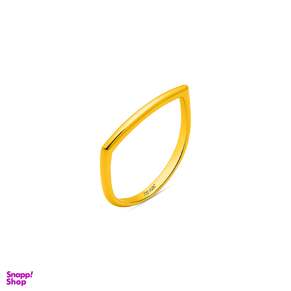 انگشتر طلا 18 عیار زنانه سی گلد گالری مدل آمیرا