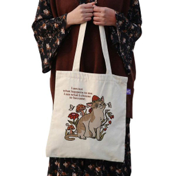 ساک خرید ترمه طراحان ایده مدل گربه بامزه کد strm0661 - L