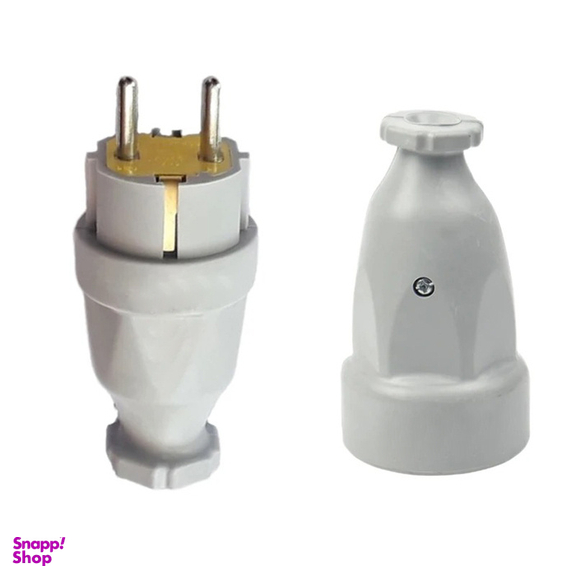 دوشاخه برق تیراژه مدل نر و مادگی مجموعه 2 عددی