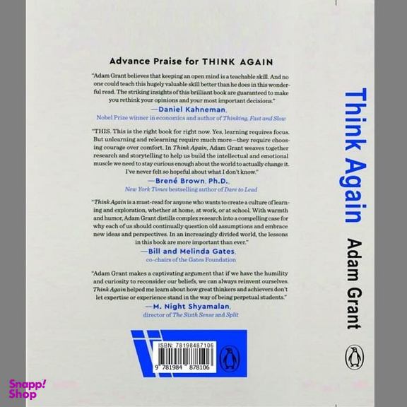 کتاب Think Again اثر Adam Grant انتشارات وایکینگ