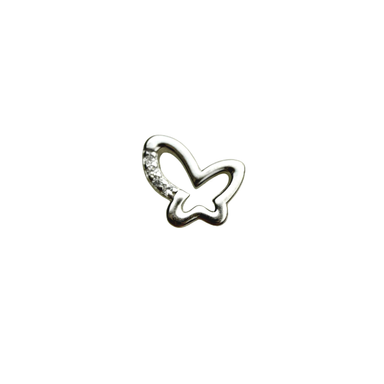پیرسینگ زنانه نقره 925 عیار زنانه طرح پروانه کد PR 001219