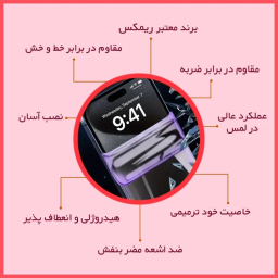 محافظ صفحه نمایش گوشی موبایل آنتی پرپل ریمکس مناسب برای گوگل Pixel 9 Pro XL
