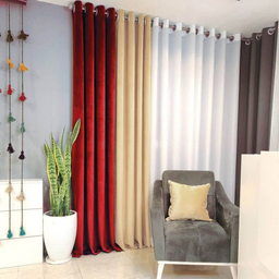 پرده فوروارد مدل FCLT90013 CHANEL VELVET STYLE مخمل سایز 280 × 150 سانتی متر