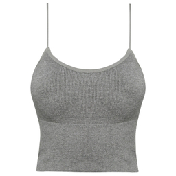 ست نیم تنه و شورت ورزشی زنانه ماییلدا مدل سیملس کد 4965 رنگ طوسی