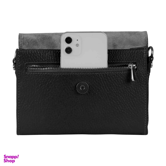 کیف دوشی چرم طبیعی زنانه آروین چرم کد AR-116