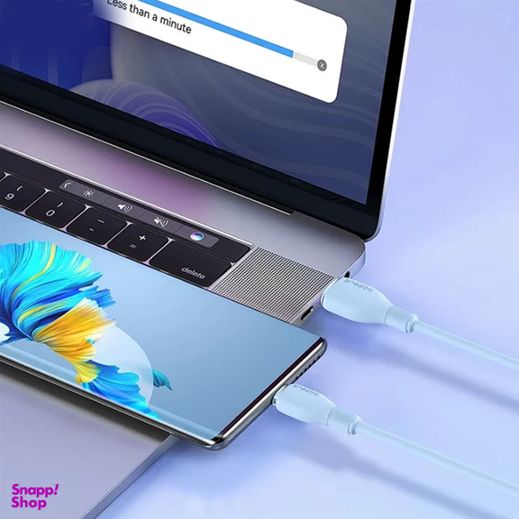 کابل دیتا 100 وات USB به Type-C بیسوس مدل Pudding Series طول 1.2 متر