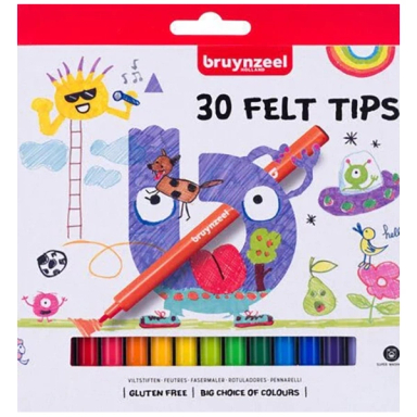 ماژیک نقاشی 30 رنگ برونزیل مدل Bruynzeel 60121230