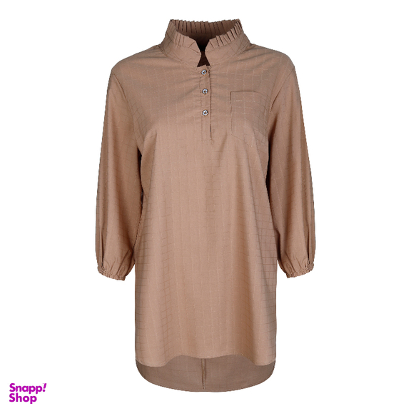 شومیز زنانه لوینت مدل پلیسه کد 6082 رنگ کرم