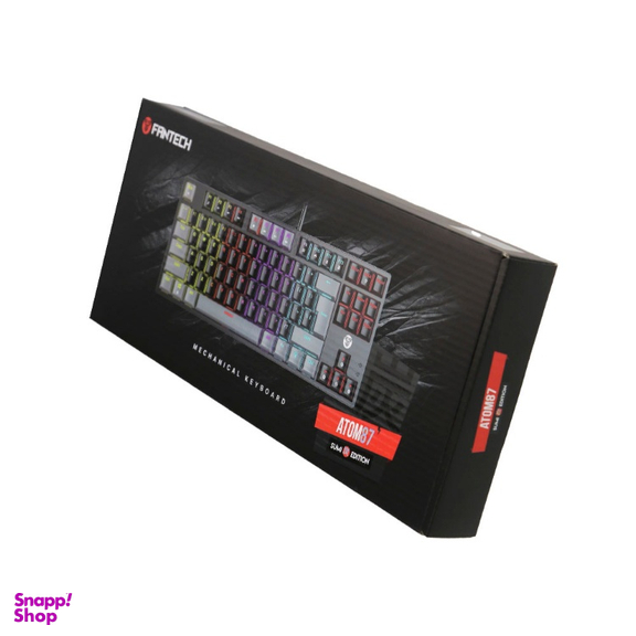 کیبورد گیمینگ فنتک کد Atom87 MK876v2 Blue Switch