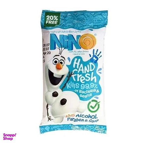 دستمال مرطوب کودک نینو مدل Hand Fresh فاقد الکل