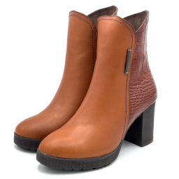 نیم بوت زنانه سی ینا کد 1276 رنگ عسلی