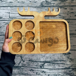 اردو خوری چوبی مدل شاخ گوزنی کد SDF007