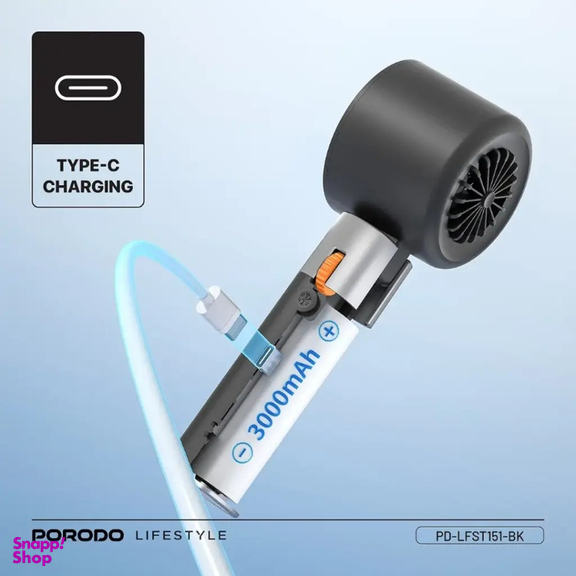 توربو فن دستی پرودو مدل HANDHELD PDLFST151BK