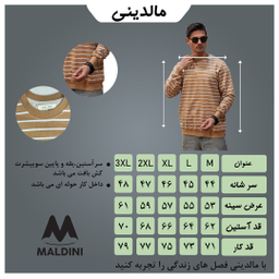 سویشرت مردانه مالدینی مدل sw-255