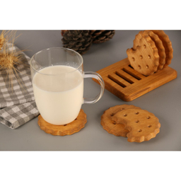 زیرلیوانی مدل بیسکویت گرد