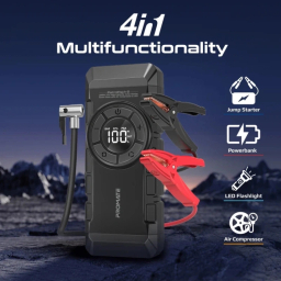 جامپر استارتر و پاوربانک چهار در یک پرومیت مدل PATROLPACK-2 ظرفیت 12000 میلی آمپر ساعت