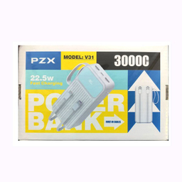 پاوربانک پی زد ایکس مدل V31 ظرفیت 30000 میلی‌ آمپر ساعت