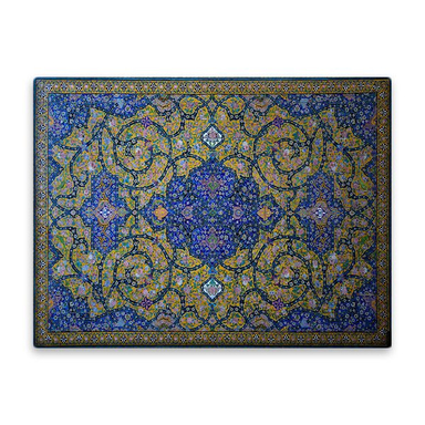 کاشی اطلس آبی طرح نقوش اسلیمی کاشی کاری مدل T5062