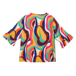 بلوز آستین سه ربع زنانه برنس مدل 40108 رنگ صورتی