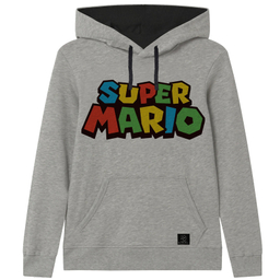 هودی پسرانه 27 مدل سوپر ماریو کد V51 رنگ طوسی