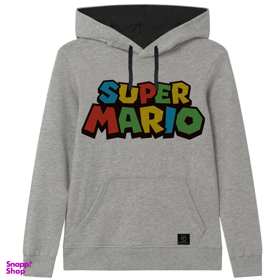 هودی پسرانه 27 مدل سوپر ماریو کد V51 رنگ طوسی