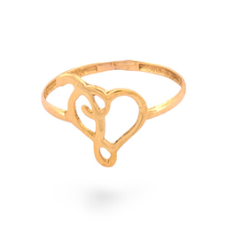 انگشتر طلا 18 عیار زنانه مدوپد طرح زهیری کد ZH10002