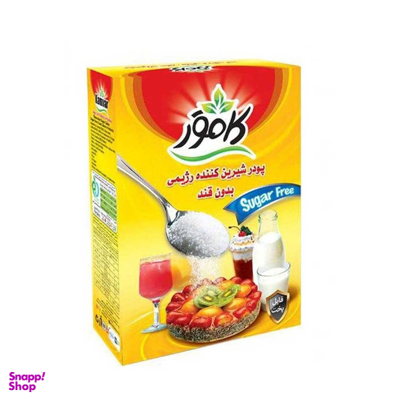 پودر شیرین کننده رژیمی بدون قند کامور وزن 200 گرم