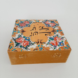 جعبه هدیه مدل سنتی طرح کاشی کد WB80