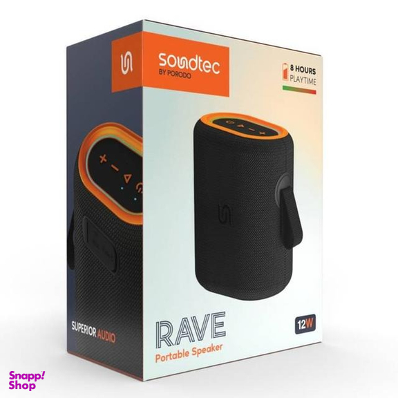 اسپیکر بلوتوثی قابل حمل پرودو مدل Soundtec PD-STSP12W-BK