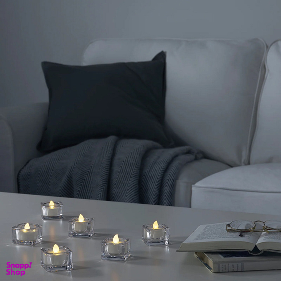 شمع ال ای دی ایکیا مدل Godafton بسته 6 عددی