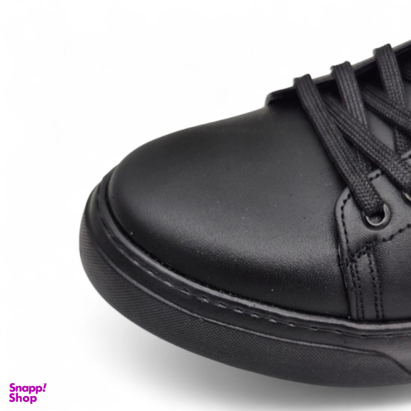 کفش طبی مردانه چرم ریباری مدل V15 رنگ مشکی