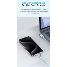 کابل تبدیل Type-C / USB / Lightning اوی مدل CL-181 60W طول 1 متر