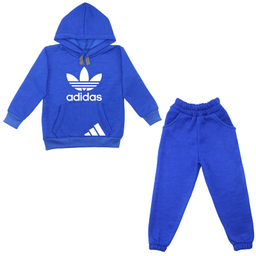 ست هودی و شلوار پسرانه مدل A114 رنگ آبی