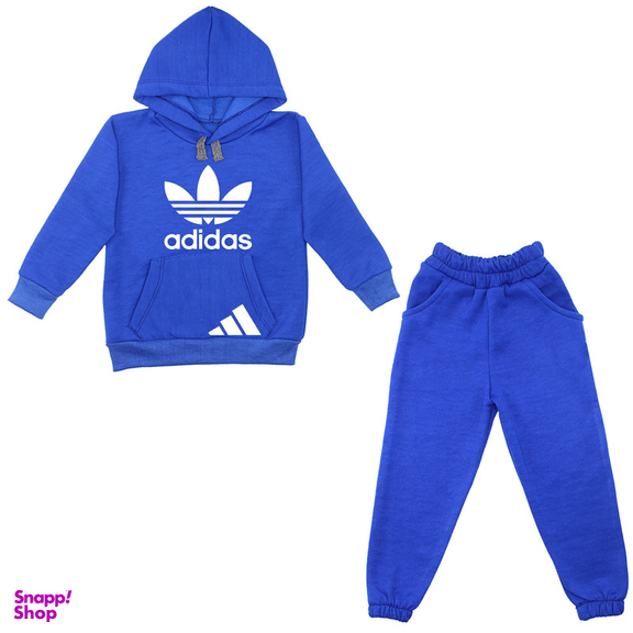 ست هودی و شلوار پسرانه مدل A114 رنگ آبی