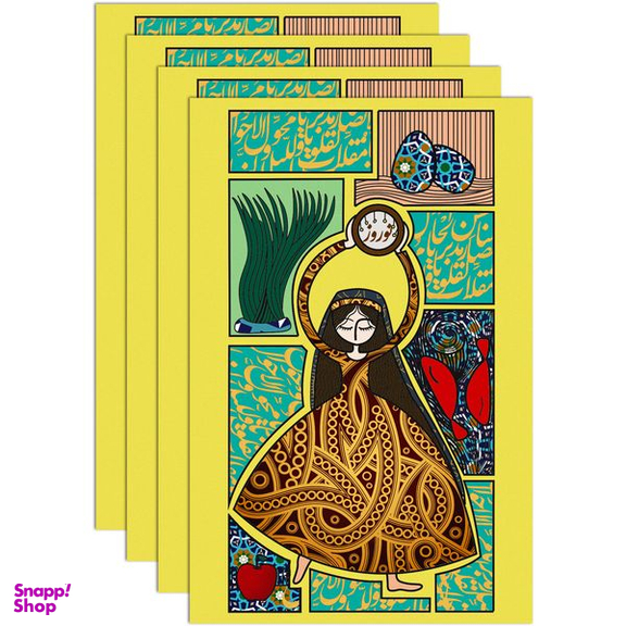 کارت پستال انتشارات سیبان مدل  Postal Card-07 بسته 4 عددی
