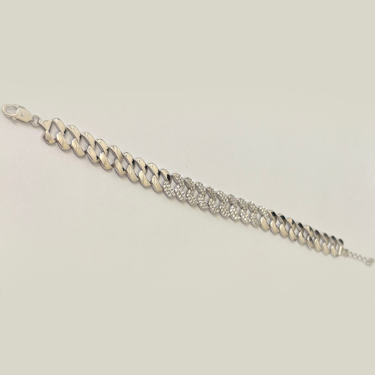 دستبند نقره زنانه گیرا طرح کارتیه کد G0621